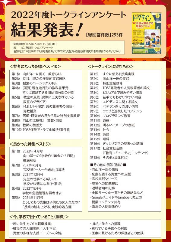 【DL版】教育トークライン誌2022年11月号