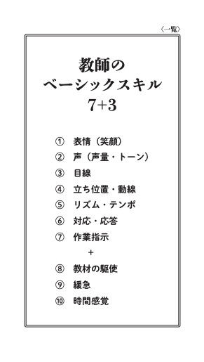 【初任者、大学生にもオススメ!】教師のベーシックスキル 7+3(3)