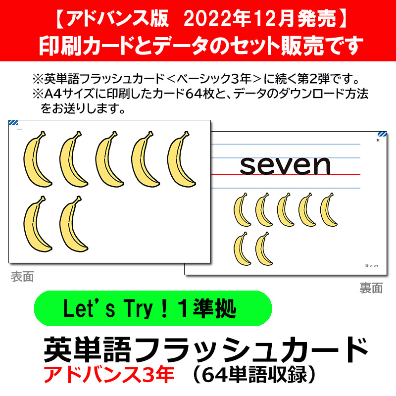 【カード+DLデータ】英単語フラッシュカード　「アドバンス3年」