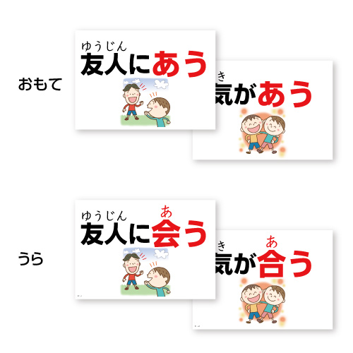 Tossオリジナル教材 1分間フラッシュカード 漢字使い分け編 1 同訓